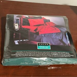 Color Connection WESTPOINT PEPPERELL Green King  FITTED SHEET‎